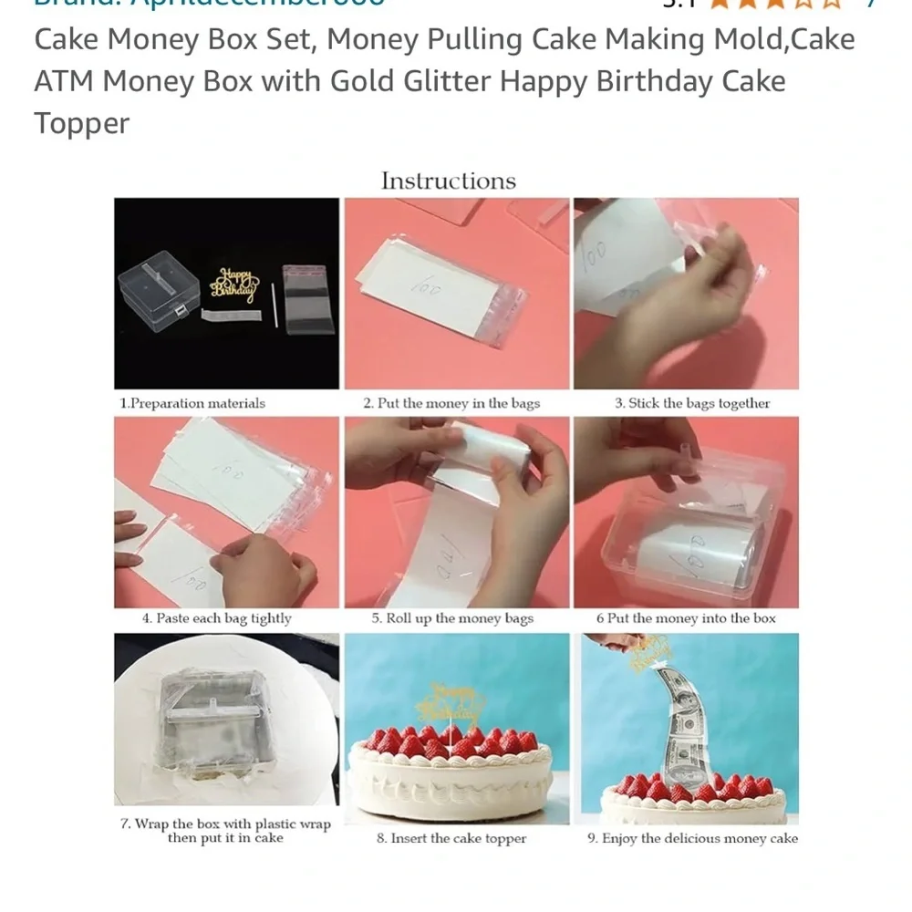 Cake money box